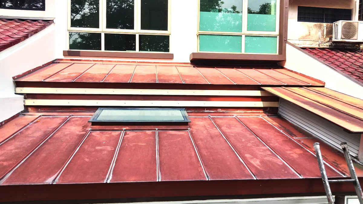 Composite Panel Roof Waterproofing Before Composite Panel Roof Waterproofing Before