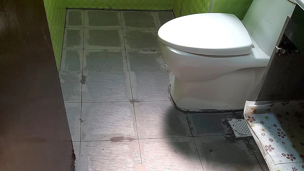 Toilet Waterproofing Before Toilet Waterproofing Before